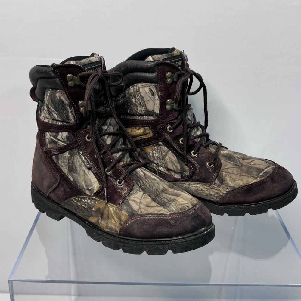Realtree Waterproof Camo Hunting Boots Thinsulate Ultra 400g Insulated size 12